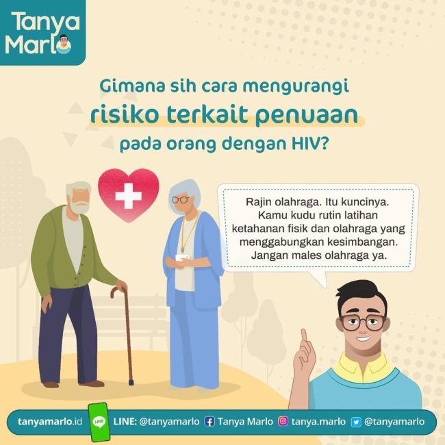 Cara Mengurangi Risiko Terkait Penuaan Pada ODHIV